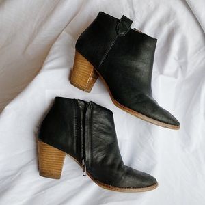 Madewell Black Leather Billie Boot